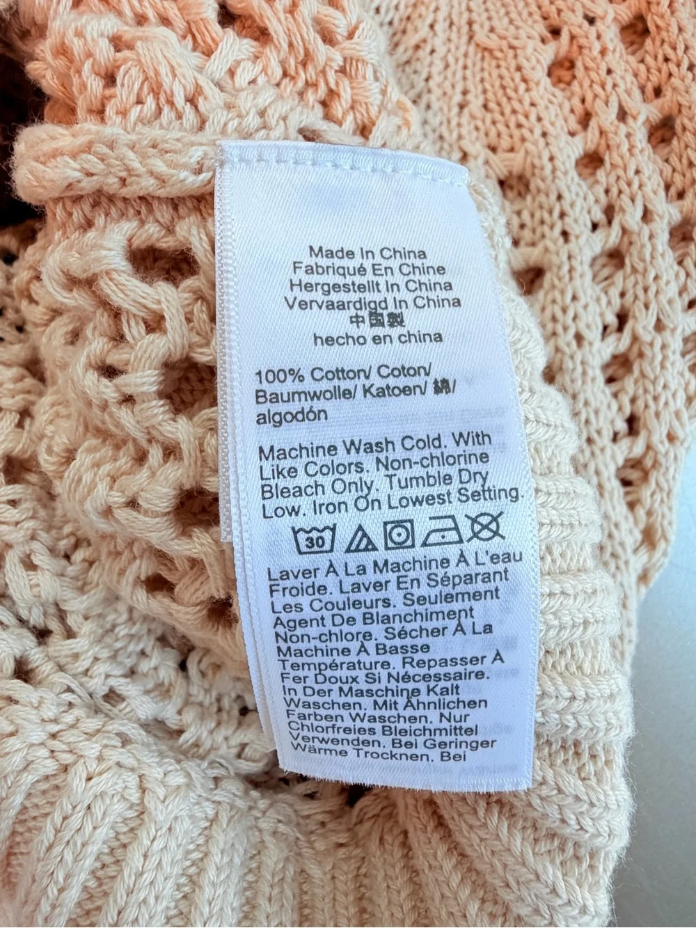 J. Crew Pointelle Stitch Crewneck Open Knit Sweater in Cream Women’s Size S